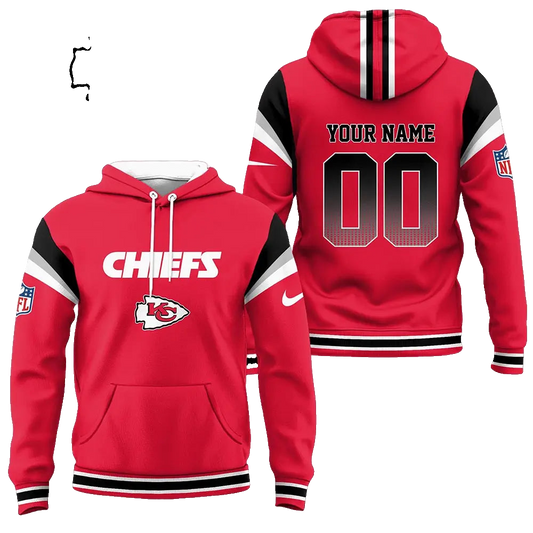 Kansas City Chiefs Custom Name Red Zone Hoodie - Moonbestprint