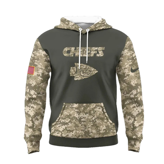 Kansas City Chiefs Salute To Service Camo Honor Hoodie - Moonbestprint