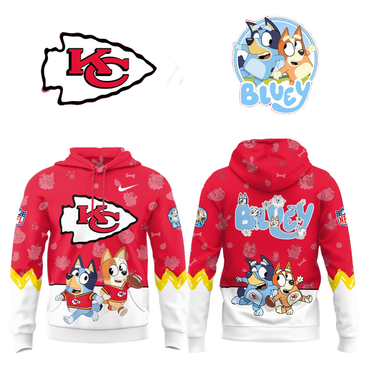 Kansas City Chiefs Bluey Night Hoodie - Moonbestprint
