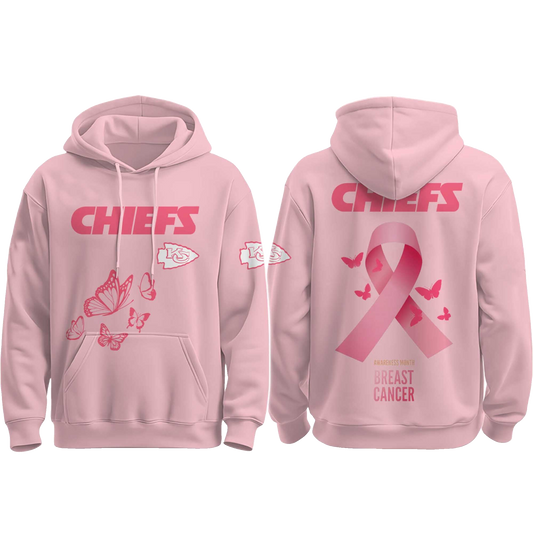 Kansas City Chiefs Breast Cancer Awareness Month Hoodie - Moonbestprint