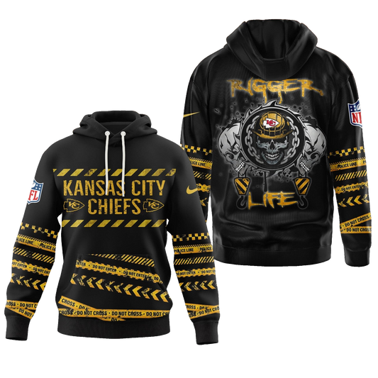 Kansas City Chiefs Rigger Life Hoodie - Moonbestprint