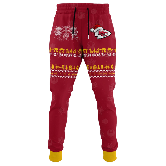 Kansas City Chiefs Galactic Christmas Mashup Hoodie - Moonbestprint