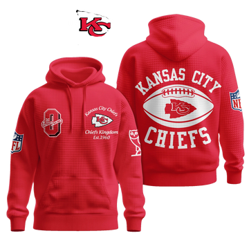 Kansas City Chiefs Kingdom Est 1960 Waffle Hoodie - Moonbestprint
