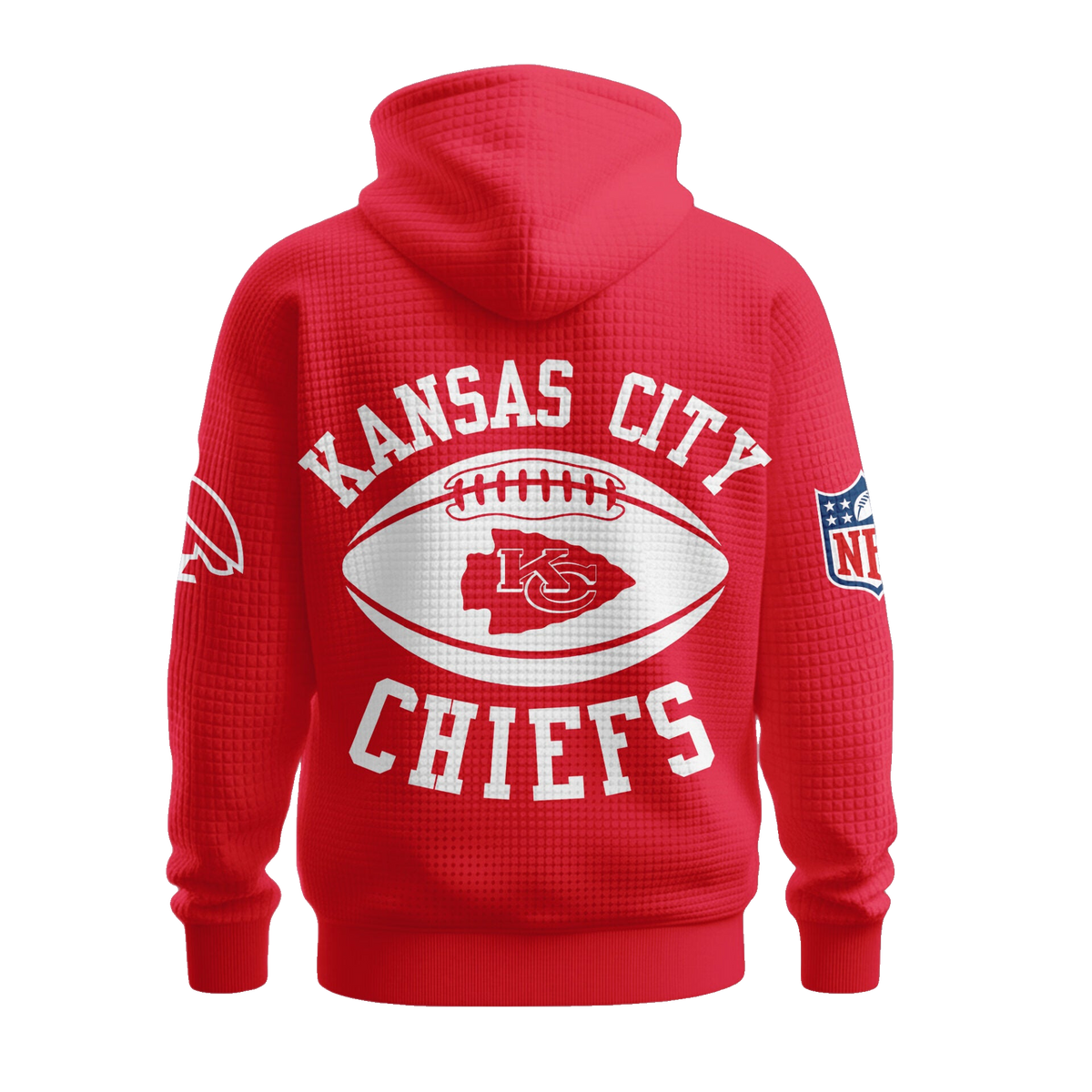 Kansas City Chiefs Kingdom Est 1960 Waffle Hoodie - Moonbestprint
