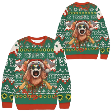 2026 Christmas Terrifier Clown Ugly Sweater - Moonbestprint