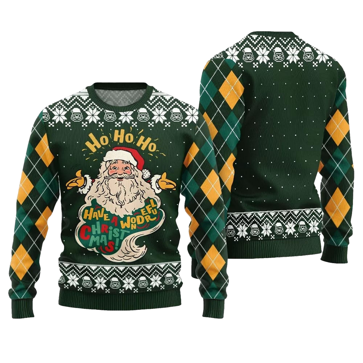 2026 Christmas Santa Have A Wonderful Ugly Sweater - Moonbestprint