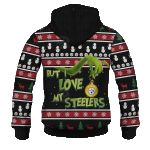 Pittsburgh Steelers Grinches I Hate People And I Love My Steelers AOP Hoodie - Moonbestprint