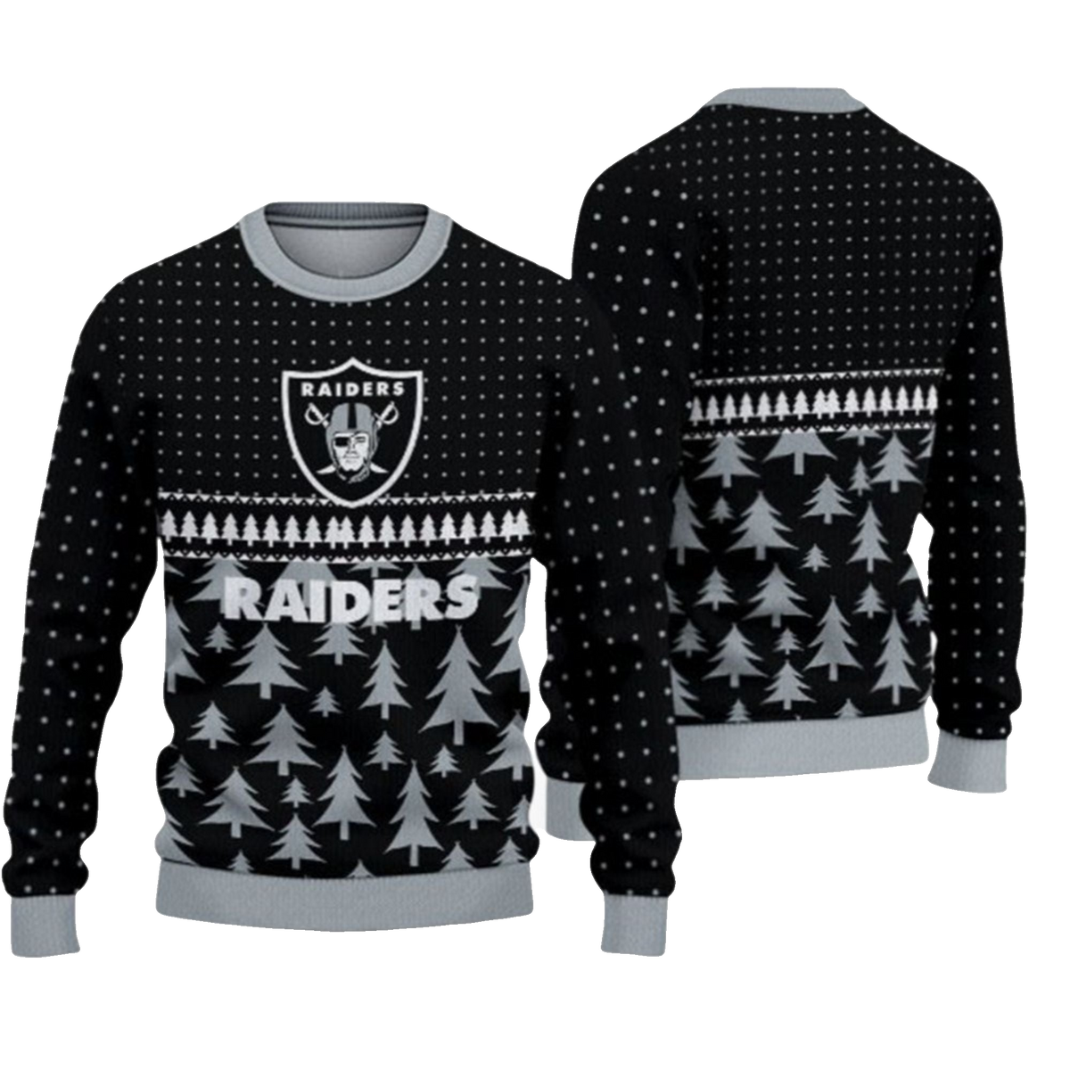2026 Christmas Raiders Ugly Sweater - Moonbestprint