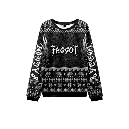 2026 Christmas Punk Faggot Pride Ugly Christmas Sweater - Moonbestprint