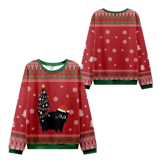 2026 Christmas Purrfectly Festive Cat Ugly Sweater - Moonbestprint