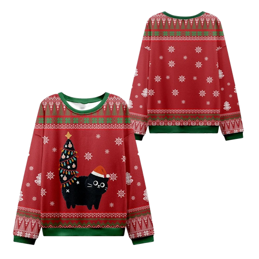 2026 Christmas Purrfectly Festive Cat Ugly Sweater - Moonbestprint