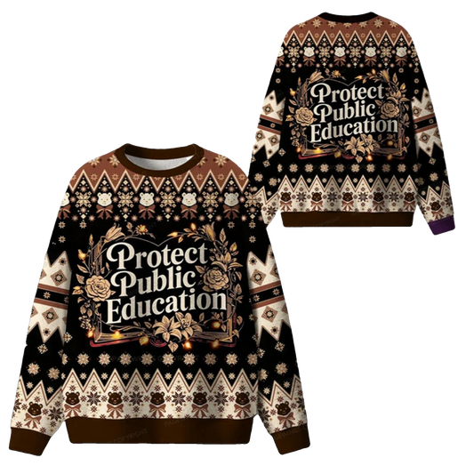 2026 Christmas Protect Public Education Ugly Sweater - Moonbestprint
