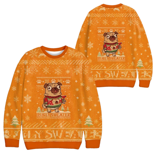 2026 Christmas Pugly Christmas Ugly Sweater - Moonbestprint