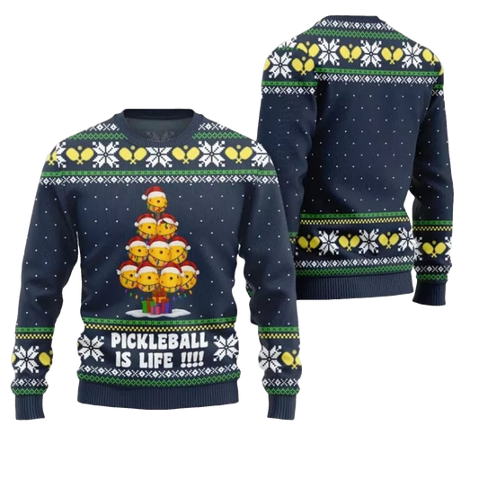 2026 Christmas Pickleball is Life Ugly Sweater - Moonbestprint