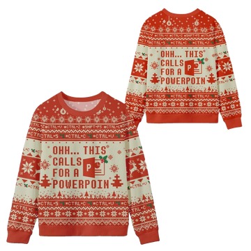 2026 Christmas Ohh This Calls for a Powerpoint Ugly Sweater - Moonbestprint