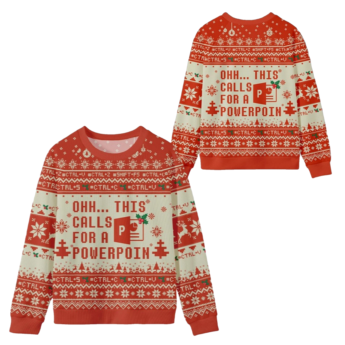 2026 Christmas Ohh This Calls for a Powerpoint Ugly Sweater - Moonbestprint