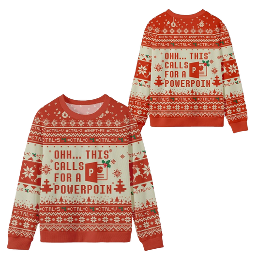 2026 Christmas Ohh This Calls for a Powerpoint Ugly Sweater - Moonbestprint