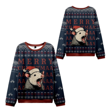 2026 Christmas Opossum Holiday Cheer Ugly Sweater - Moonbestprint