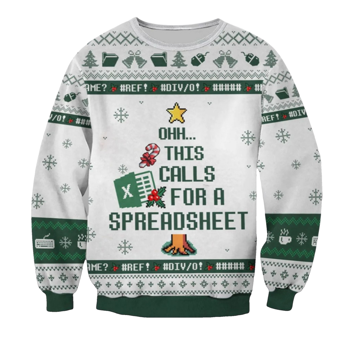 2026 Christmas Ohh This Calls For A Spreadsheet Ugly Sweater - Moonbestprint