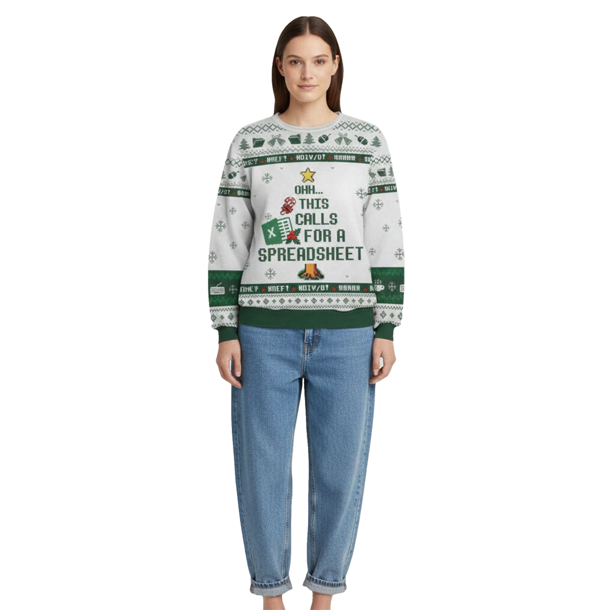 2026 Christmas Ohh This Calls For A Spreadsheet Ugly Sweater - Moonbestprint