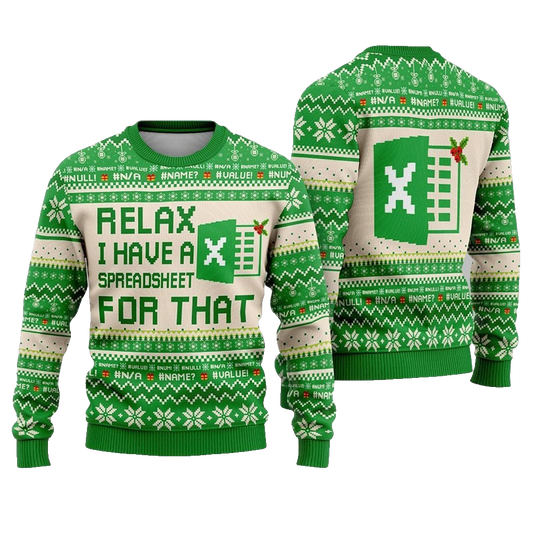 2026 Christmas Ohh This Calls For A Spreadsheet Ugly Christmas Sweater - Moonbestprint