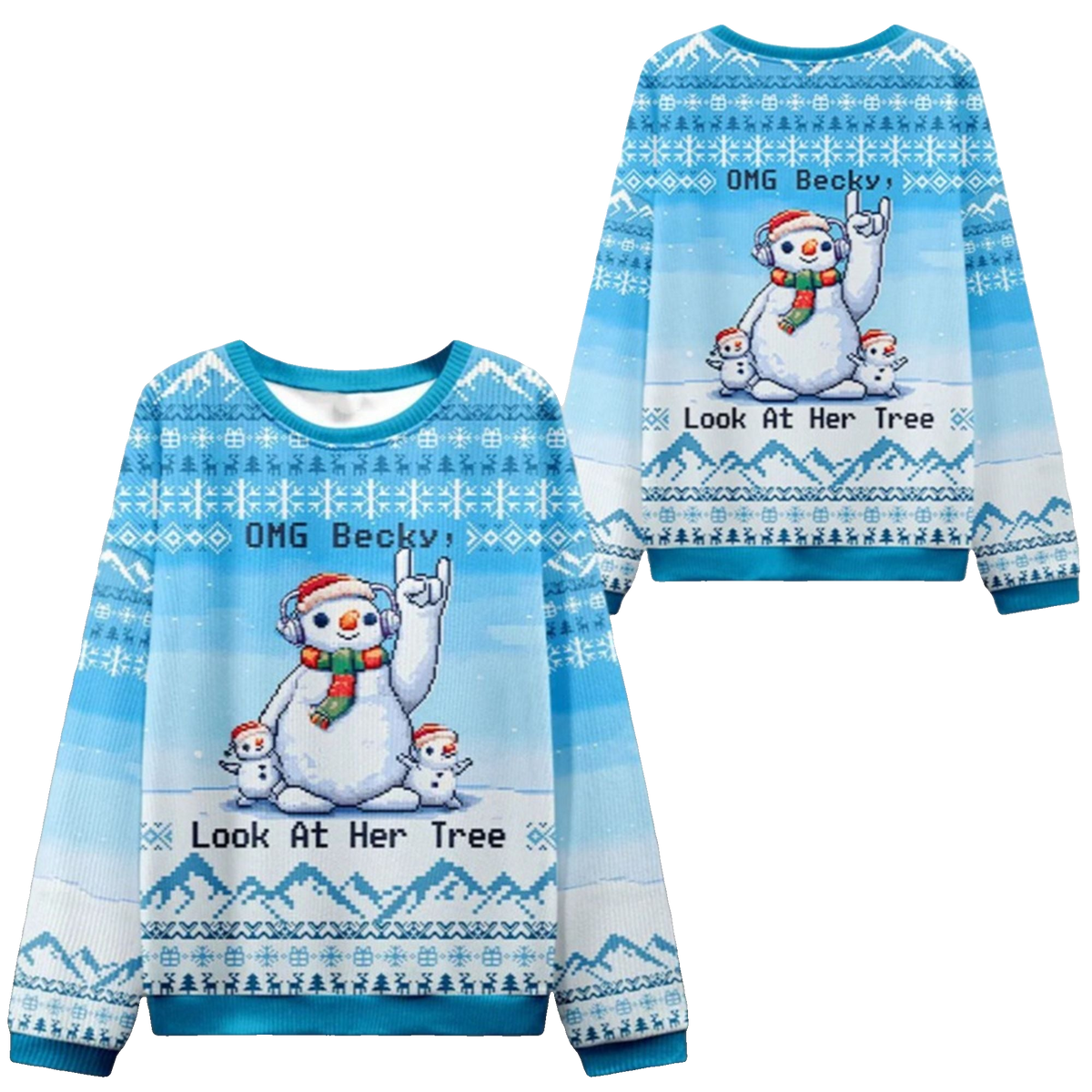 2026 Christmas OMG Becky Look at Her Tree Ugly Sweater - Moonbestprint