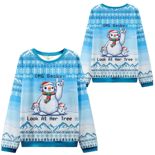 2026 Christmas OMG Becky Look at Her Tree Ugly Sweater - Moonbestprint