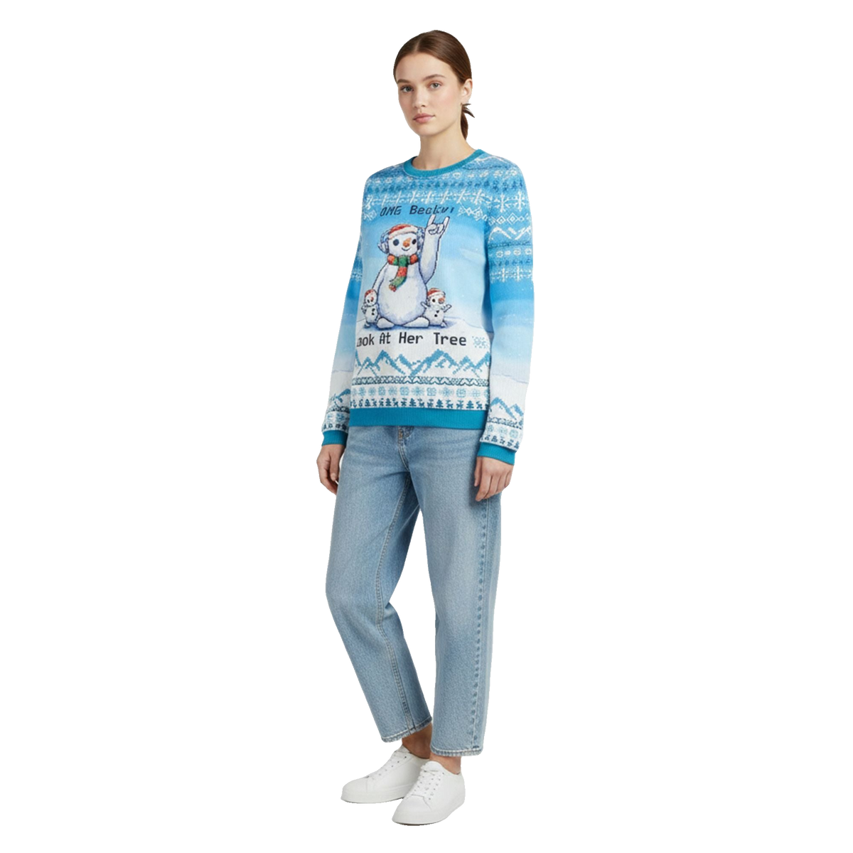 2026 Christmas OMG Becky Look at Her Tree Ugly Sweater - Moonbestprint