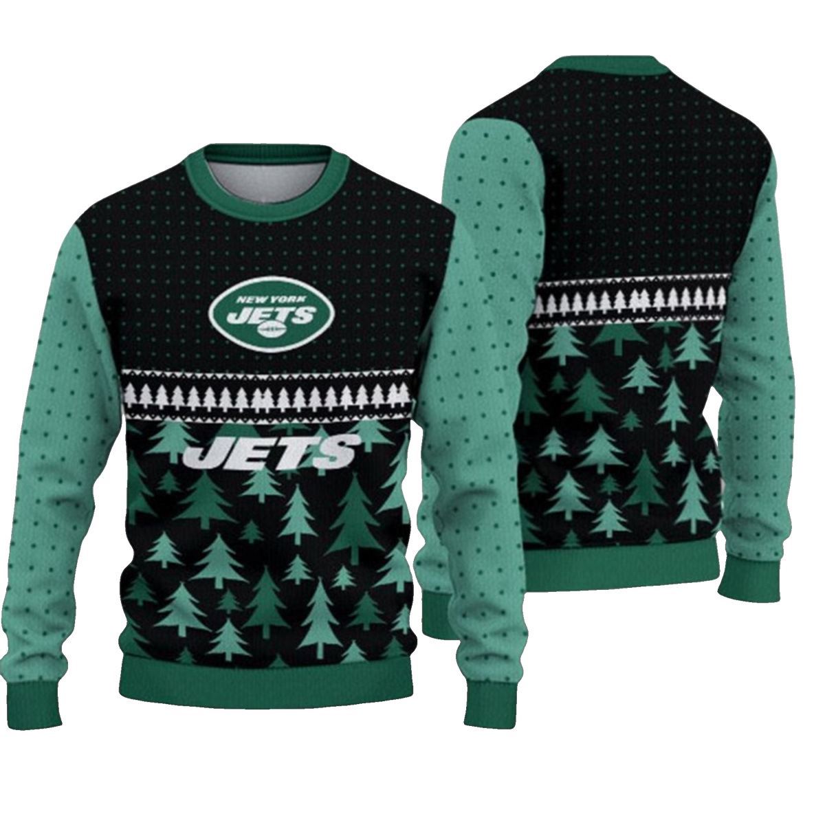 2026 Christmas NY Jets Ugly Sweater - Moonbestprint