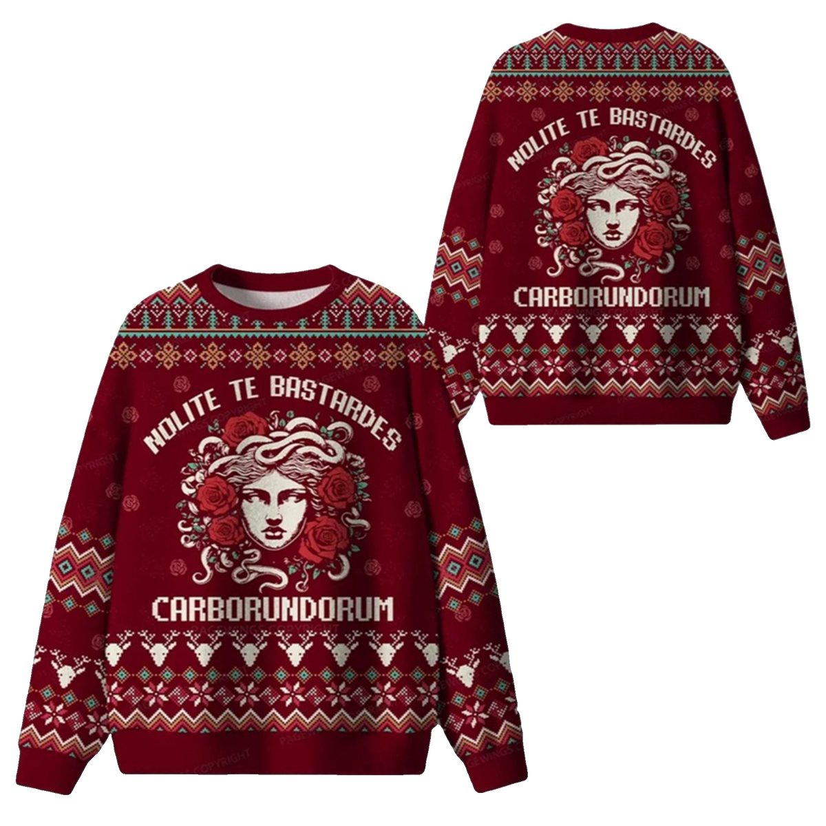 2026 Christmas Nolite Te Bastardes Carborundorum Ugly Sweater - Moonbestprint