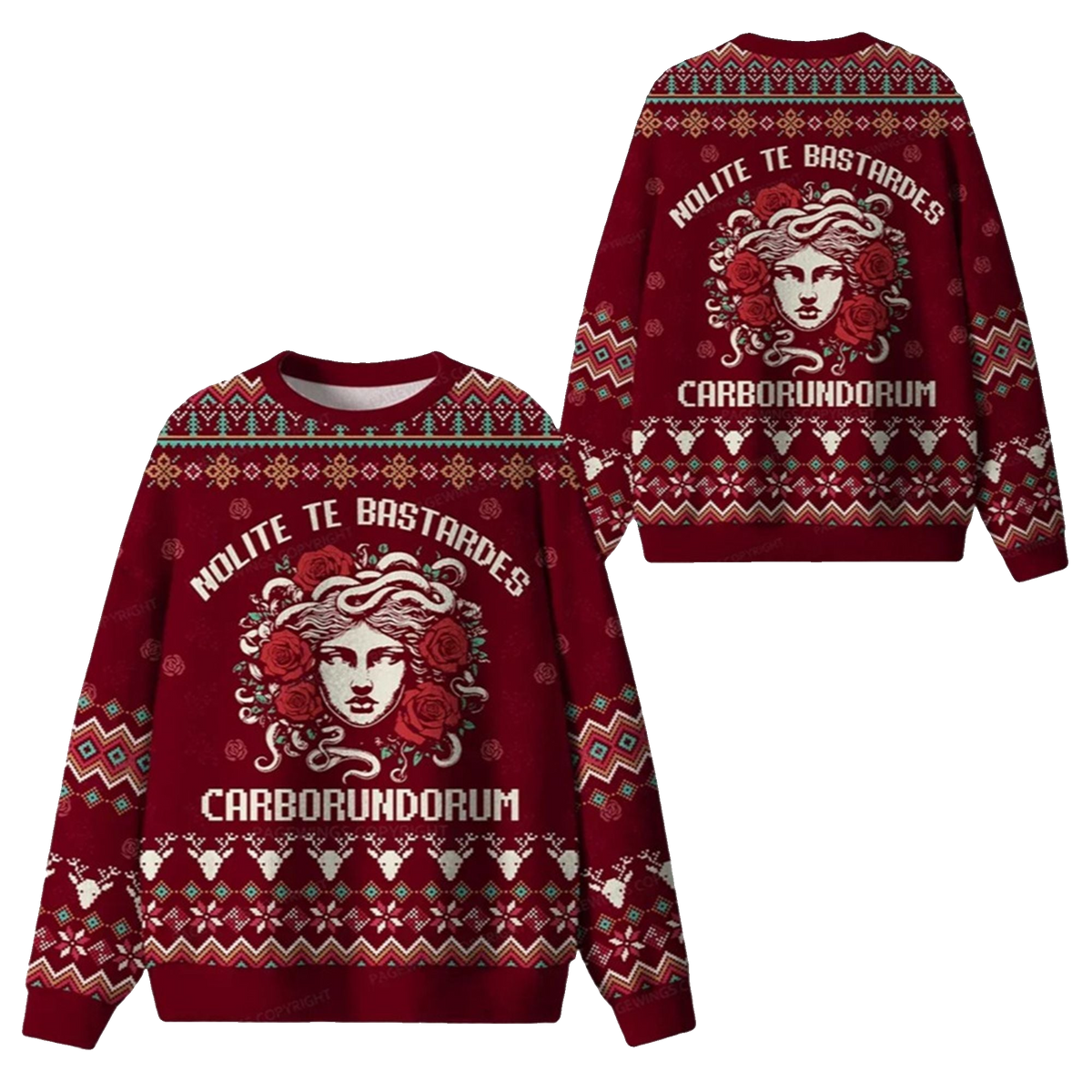 2026 Christmas Nolite Te Bastardes Carborundorum Ugly Sweater - Moonbestprint