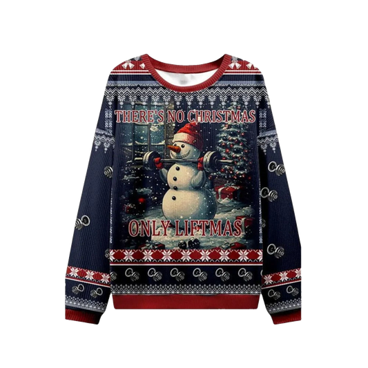 2026 Christmas No Christmas Only Liftmas Ugly Sweater - Moonbestprint