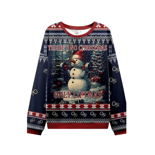 2026 Christmas No Christmas Only Liftmas Ugly Sweater - Moonbestprint