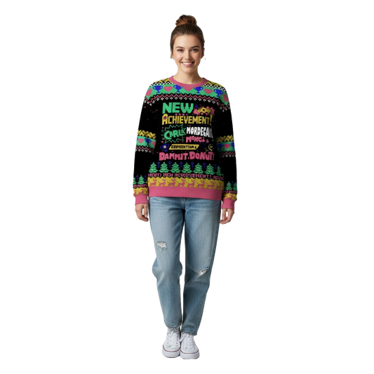 2026 Christmas New Achievement Ugly Sweater - Moonbestprint