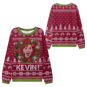 2026 Christmas Mom Scream Home Alone Ugly Sweater - Moonbestprint