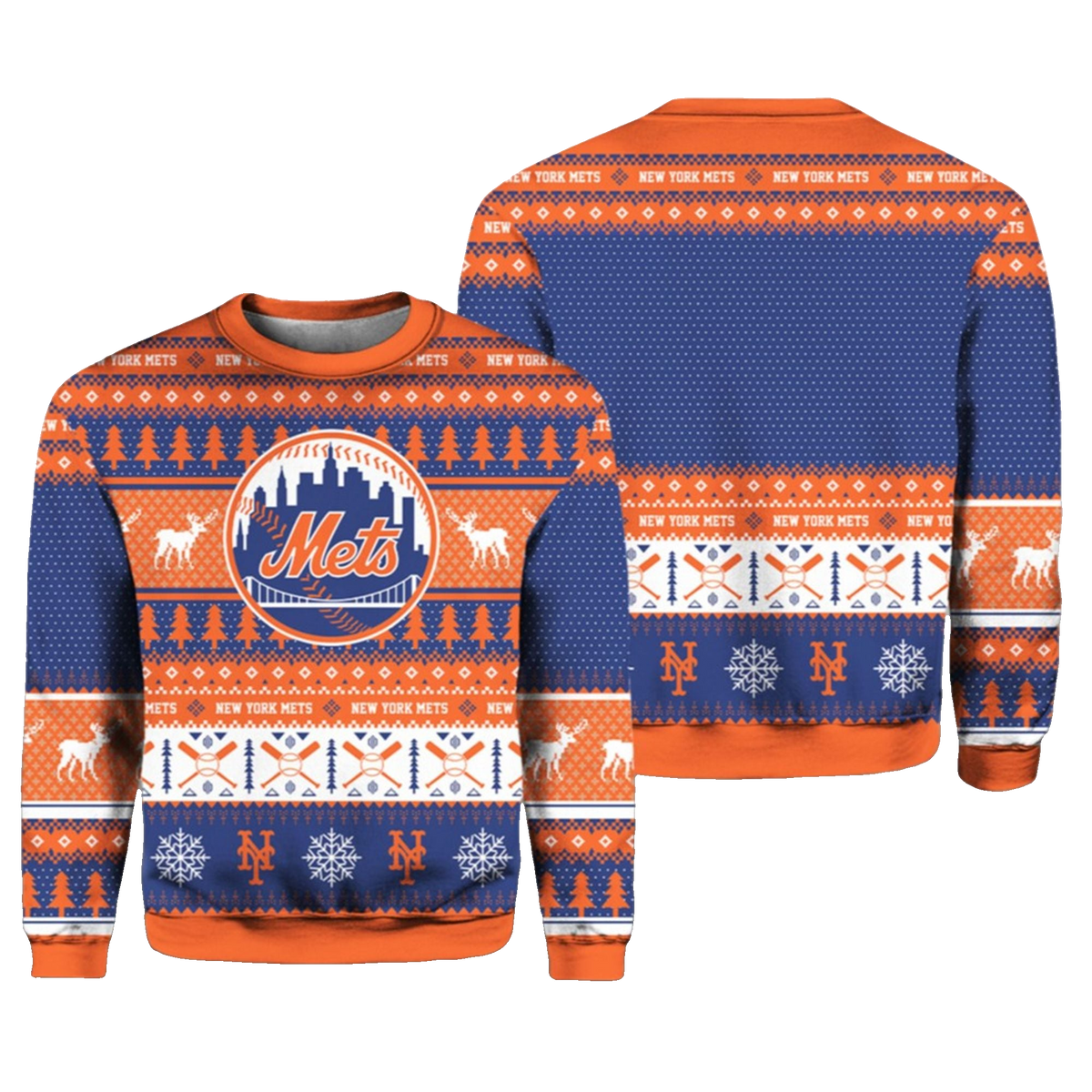 2026 Christmas Mets Baseball Ugly Sweater - Moonbestprint