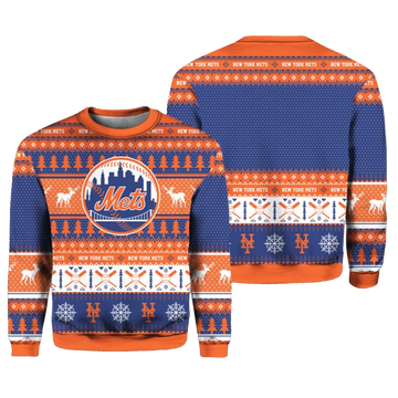 2026 Christmas Mets Baseball Ugly Sweater - Moonbestprint
