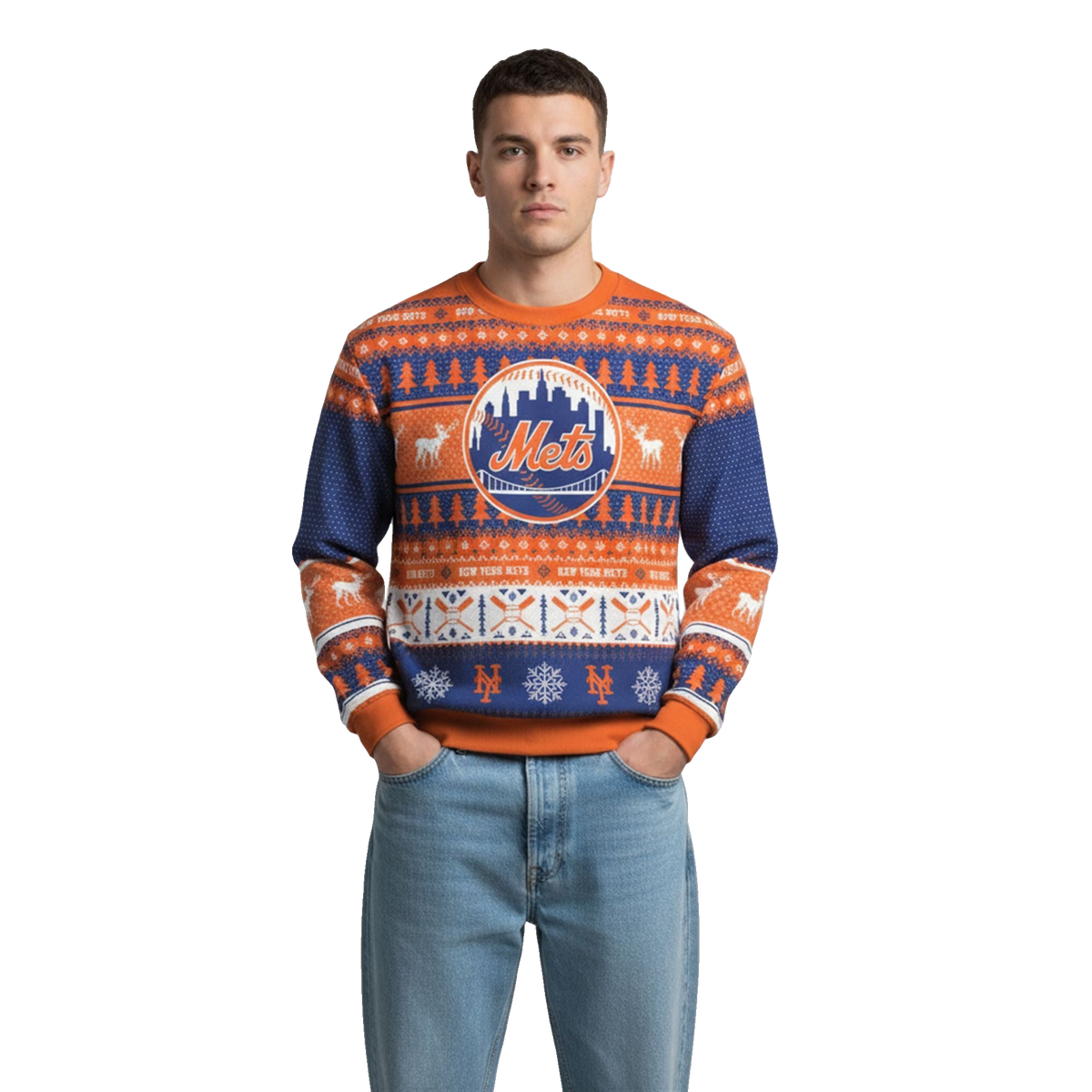 2026 Christmas Mets Baseball Ugly Sweater - Moonbestprint