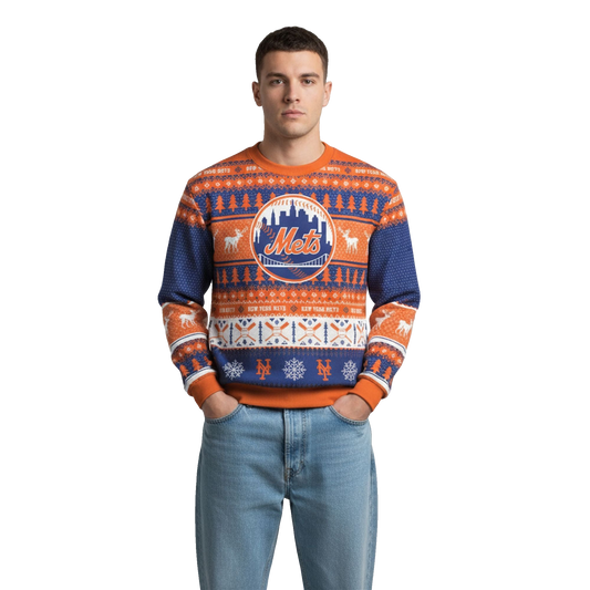 2026 Christmas Mets Baseball Ugly Sweater - Moonbestprint
