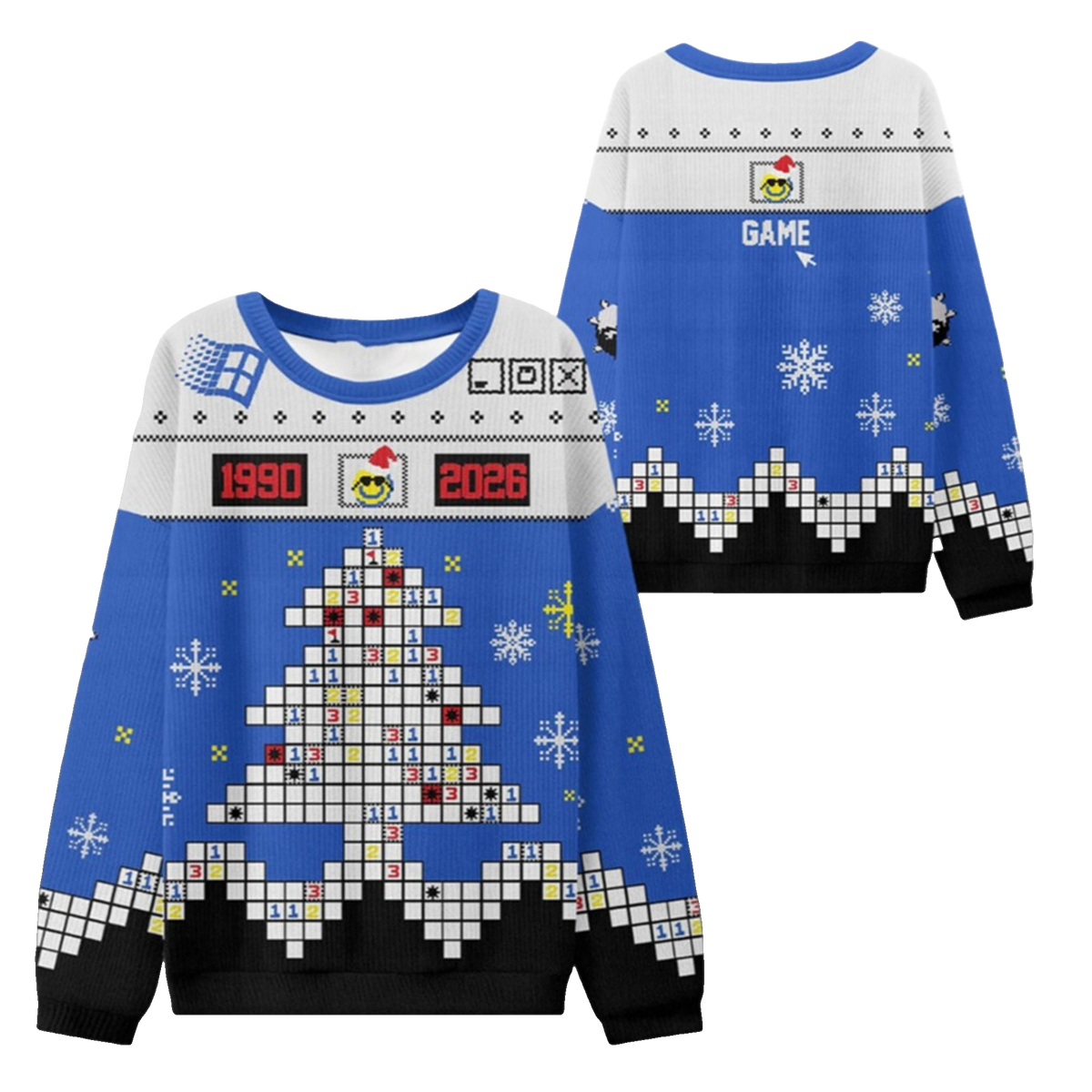 2026 Christmas Minesweeper Tree Ugly Sweater - Moonbestprint