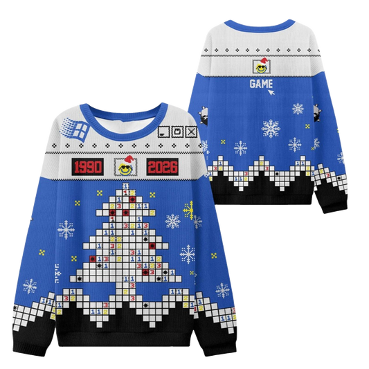 2026 Christmas Minesweeper Tree Ugly Sweater - Moonbestprint