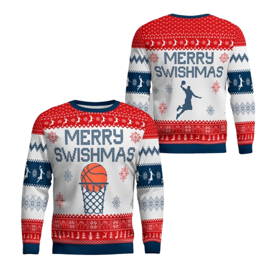 2026 Christmas Merry Swishmas Ugly Sweater - Moonbestprint
