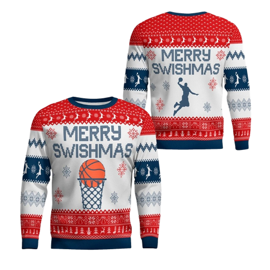 2026 Christmas Merry Swishmas Ugly Sweater - Moonbestprint