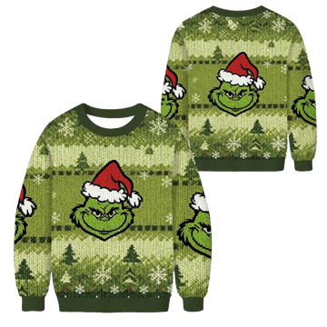 2026 Christmas Merry Smile Christmas Monster Ugly Sweater - Moonbestprint