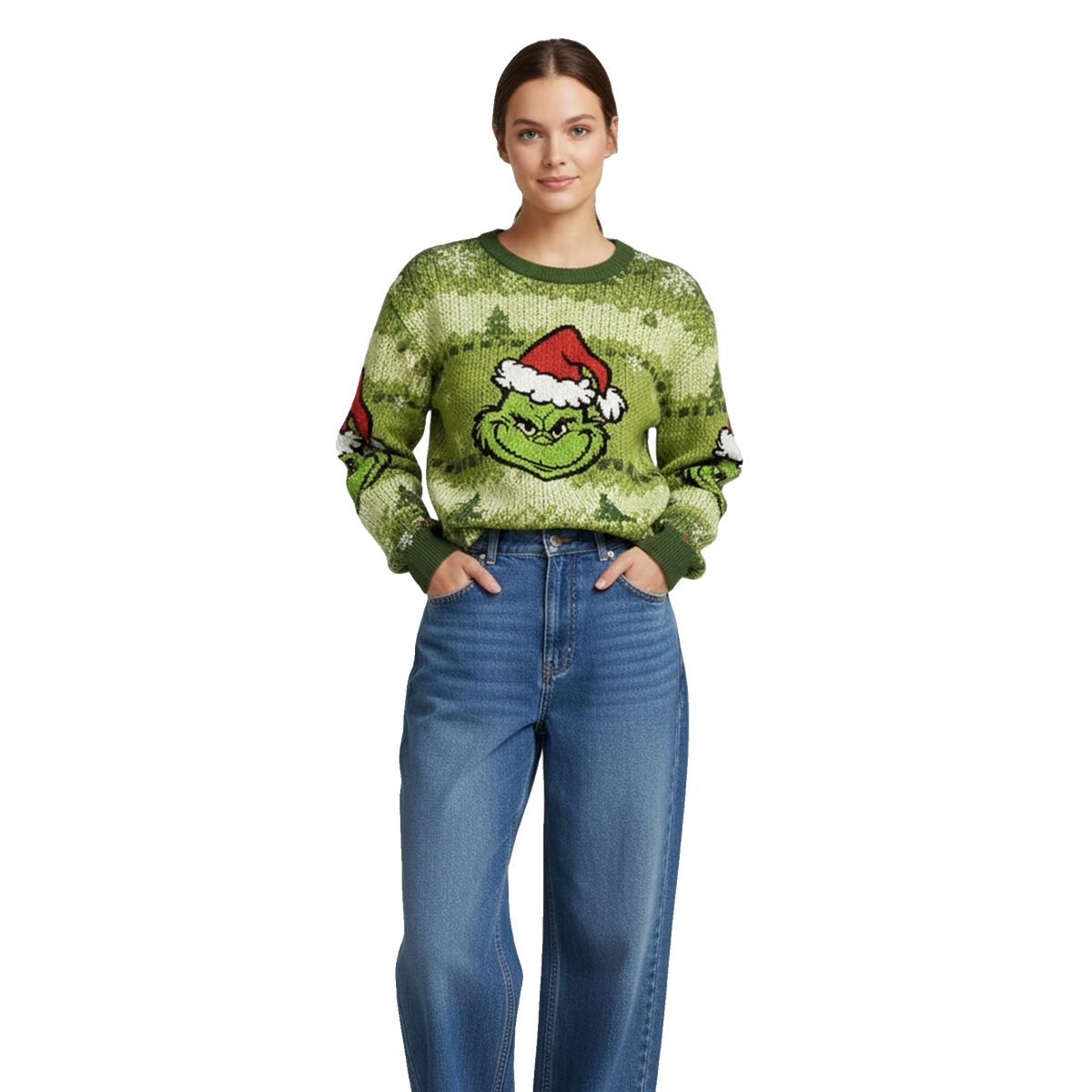 2026 Christmas Merry Smile Christmas Monster Ugly Sweater - Moonbestprint
