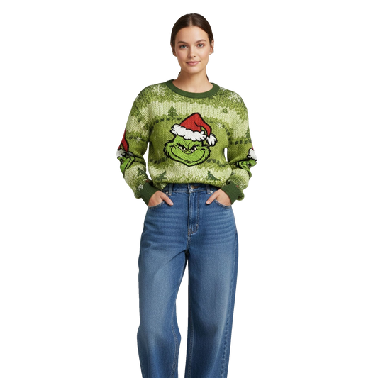 2026 Christmas Merry Smile Christmas Monster Ugly Sweater - Moonbestprint