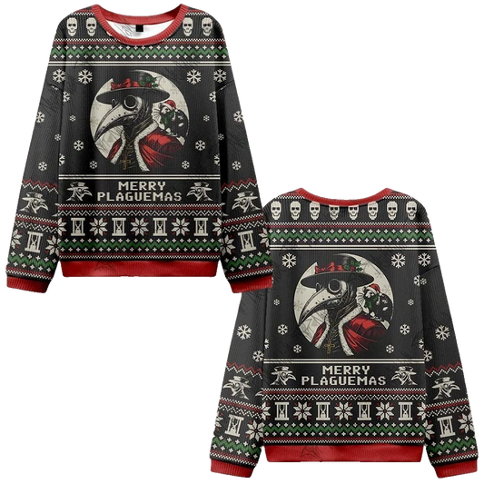 2026 Christmas Merry Plaguemas Ugly Christmas Sweater - Moonbestprint