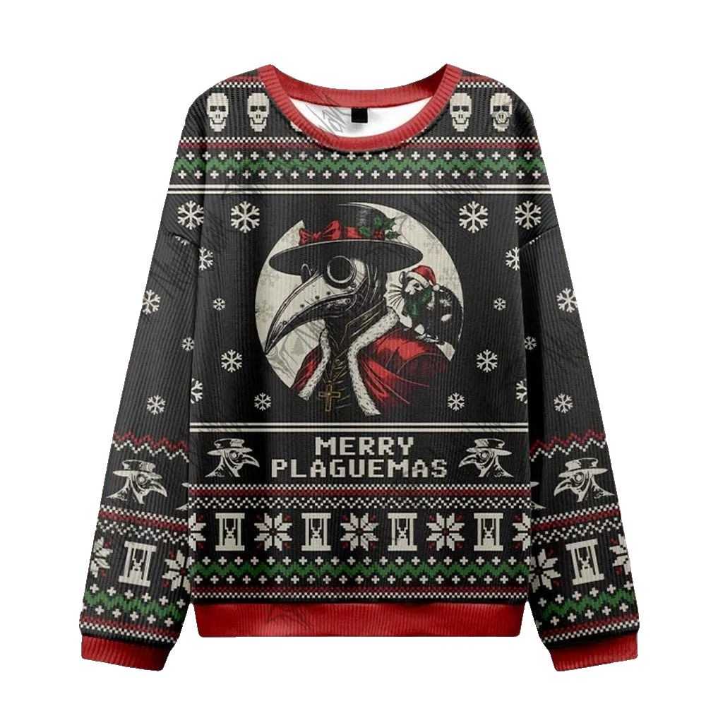 2026 Christmas Merry Plaguemas Ugly Christmas Sweater - Moonbestprint