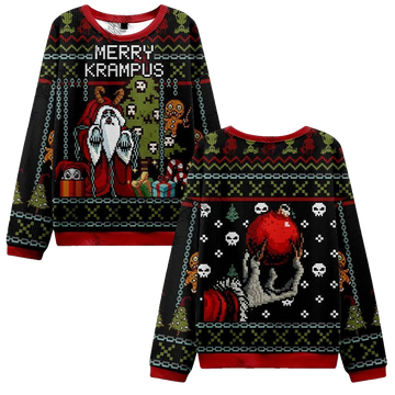 2026 Christmas Merry Krampus Ugly Christmas Sweater - Moonbestprint
