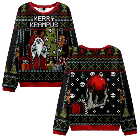 2026 Christmas Merry Krampus Ugly Christmas Sweater - Moonbestprint